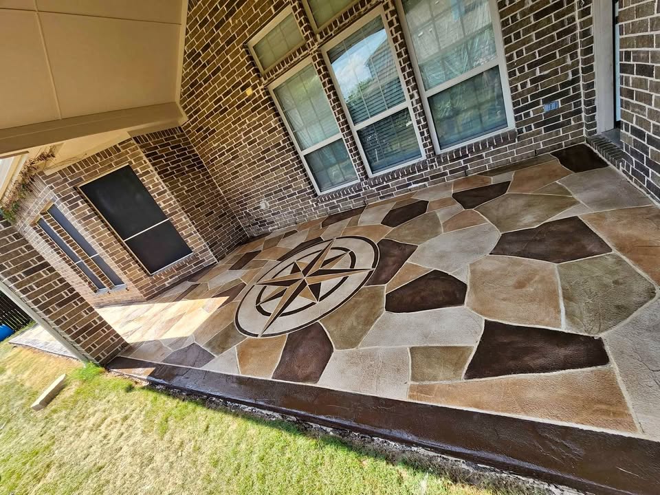 Custom overlay with compass medallion